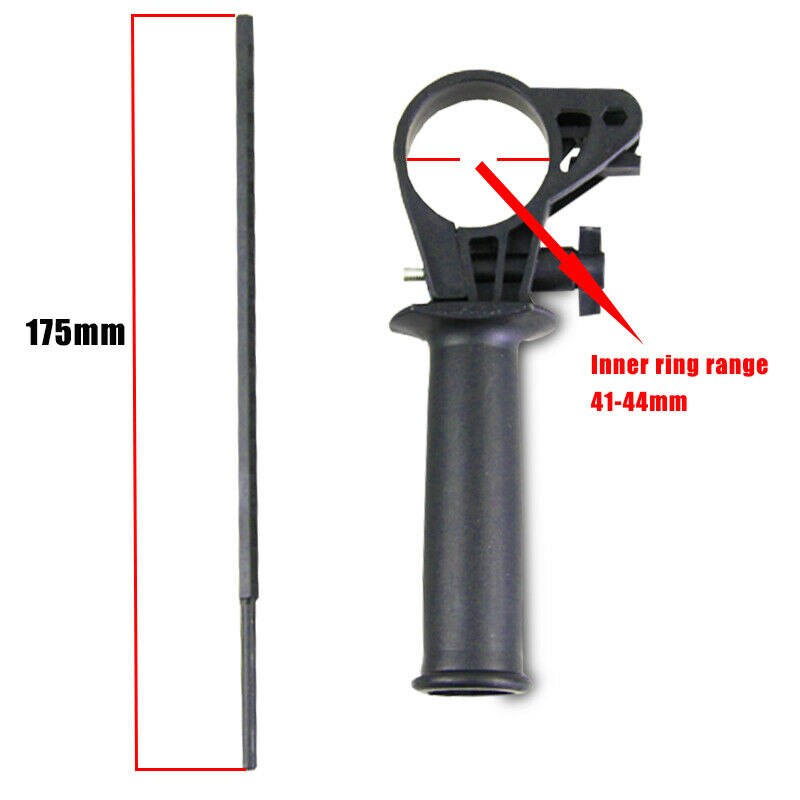 Elektrisk drill hammerhåndtak indre ring 41-44mm/40-43mm linjal 175mm lengde reservedeler tilbehør til elektroverktøysett
