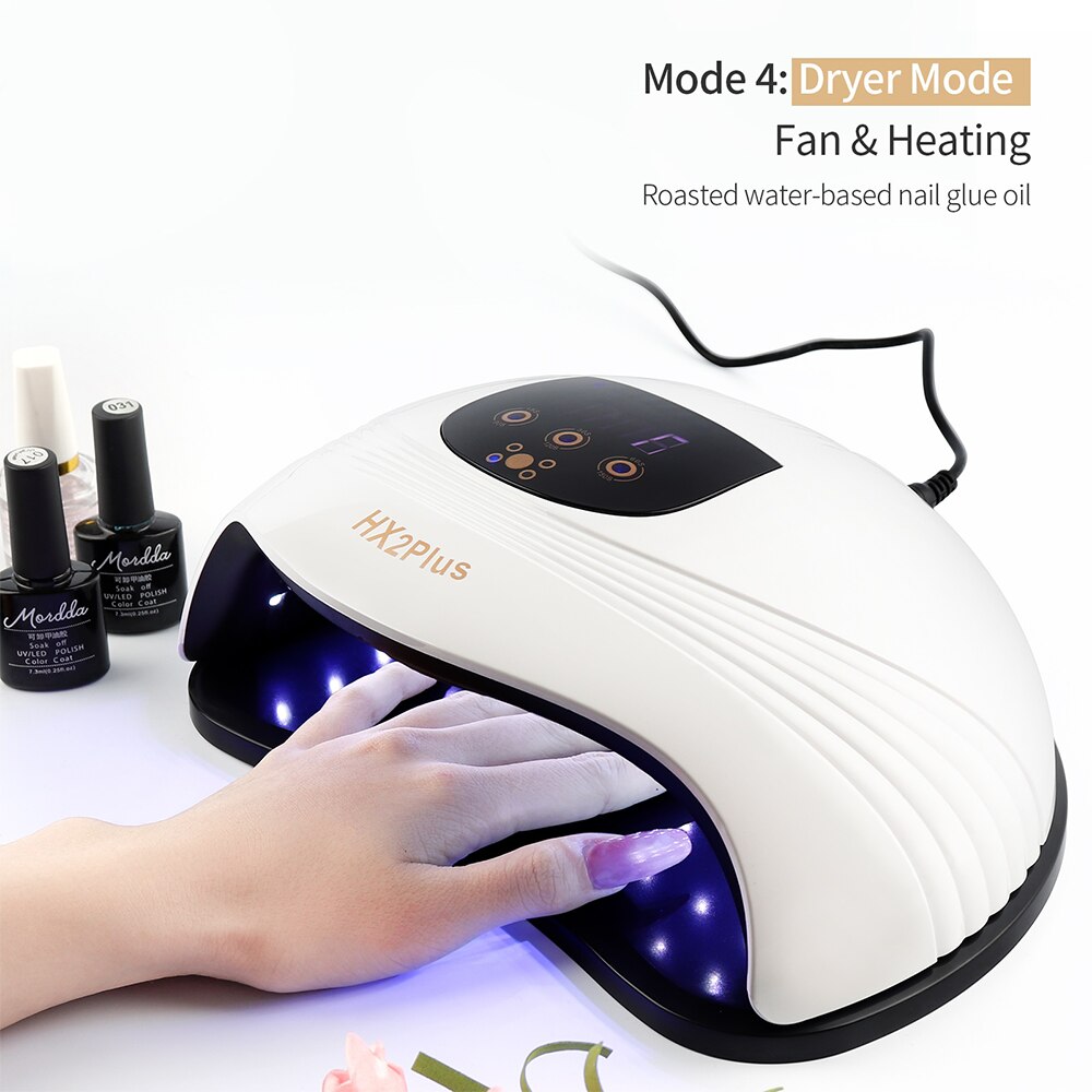 Warme und Kalte Luft Fan Nagel Trockner 120W 60 LED Lichter Gel Polnisch Schnelle Aushärtung UV Nagel Lampe Fan trocknen Heizung &Ampere; Kühlung Nagel Luft Trockner