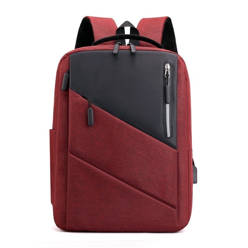 Mode Nylon Rugzak Business Mochilas Laptoptas Patchwork School Voor Vrouwen Slijmbeurzen À Dos Unisex Plecak: Rood