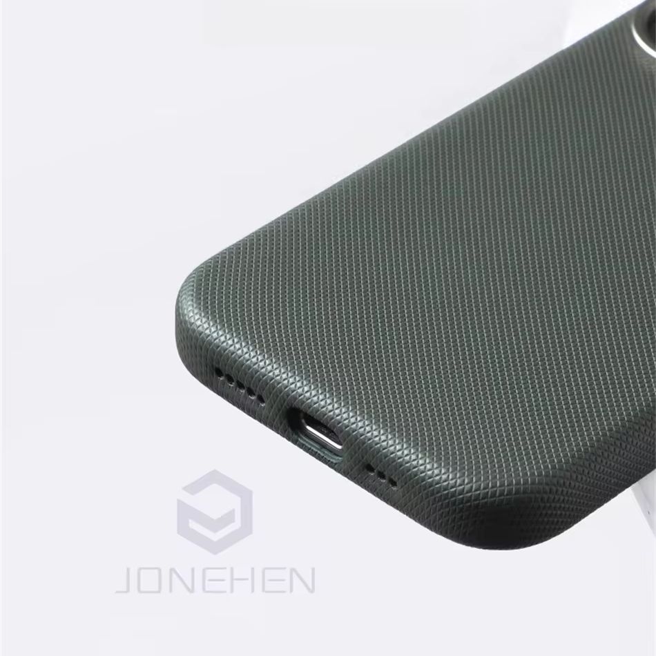 Texture de diamants de luxe pour étui en cuir Magsafe pour iPhone 13 14 15 16 Pro Max alliage Len accessoires de Charge sans fil couverture arrière