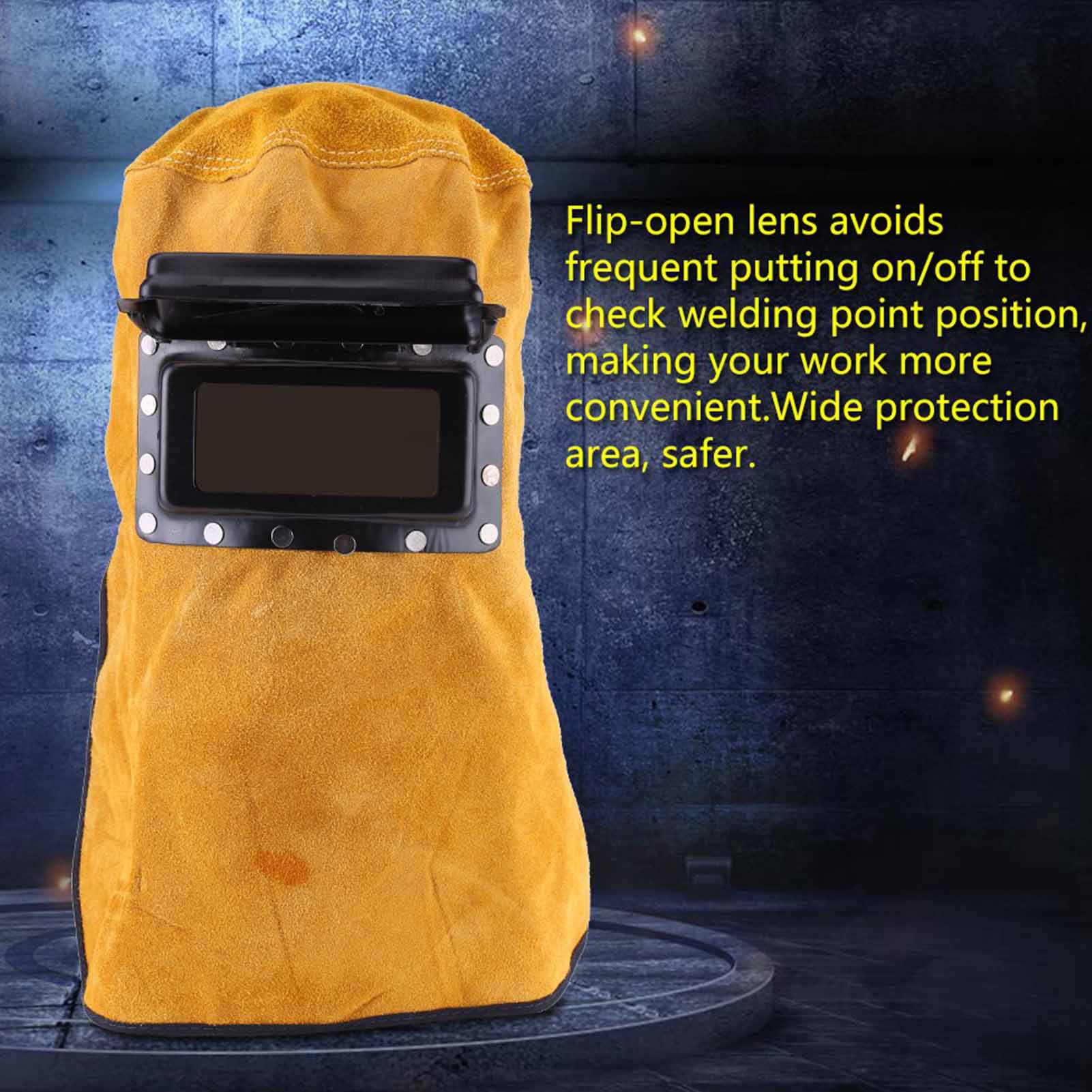 Casco de soldadura transpirable, máscara de casco de soldadura transpirable resistente al calor de buena con lente, casco de soldadura