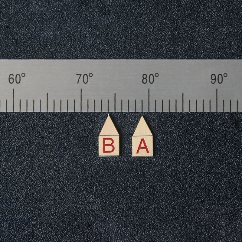 1PC Scale Pointer Ruler Arrow Equipment Measuring Middle Line Zero Line Indicator Needle Zero Arrow Sign Letter A-E Pointer