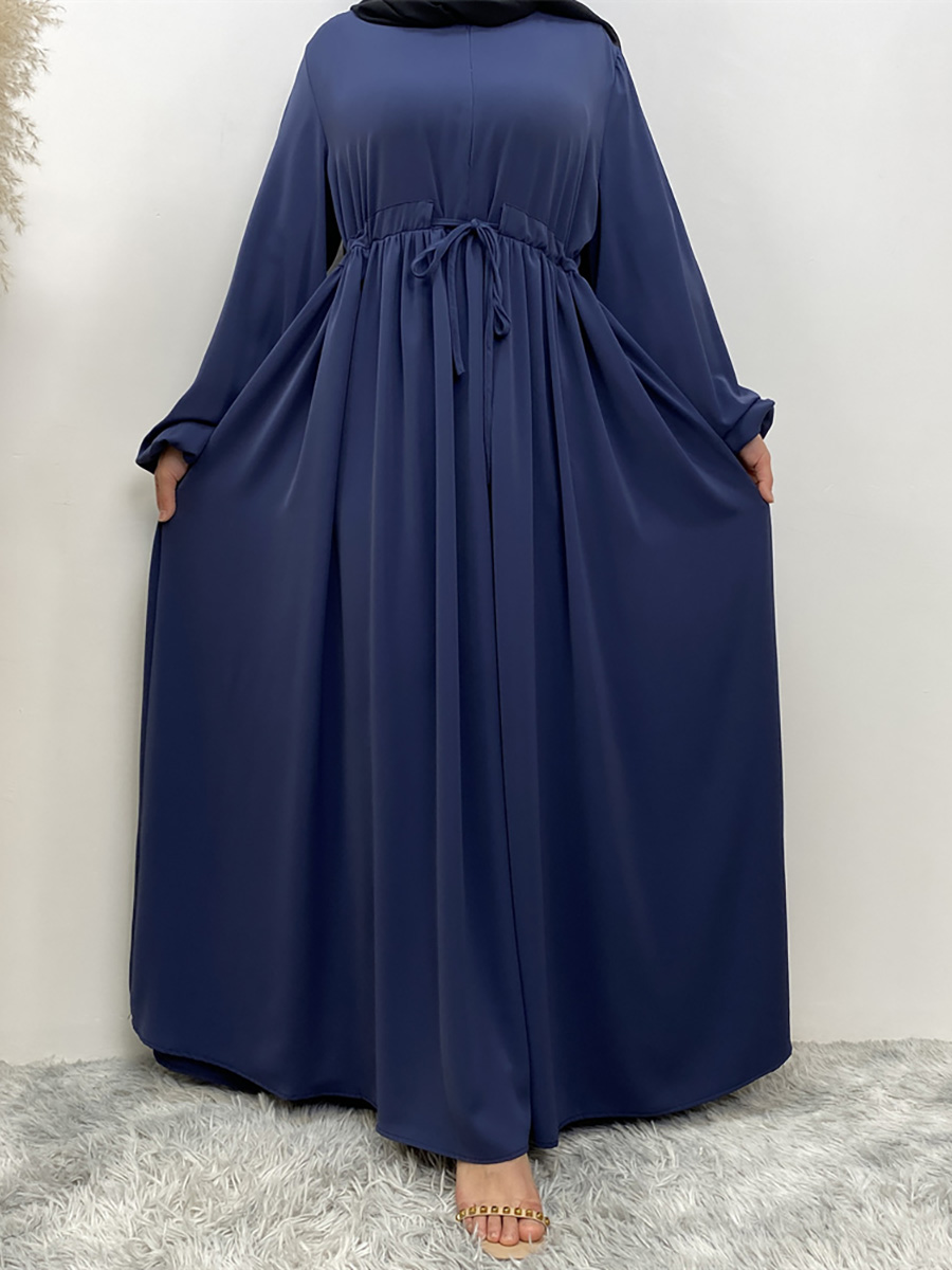 Ramadan Abayas For Women Front Zipper Muslim Hijab Dress Turkey Kaftan Islamic Dresses Hidden Belt Modest Robe Dubai Kimono