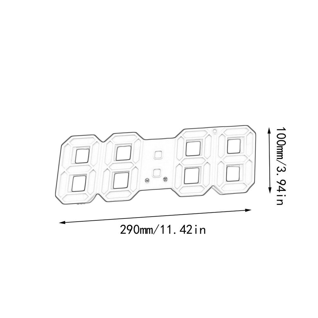 3D LED Digital Wall Clock 24/12 Hour Display Timer Alarm Colorful LED Living Room Bedroom Wall Clock Electronic Snooze Calendar