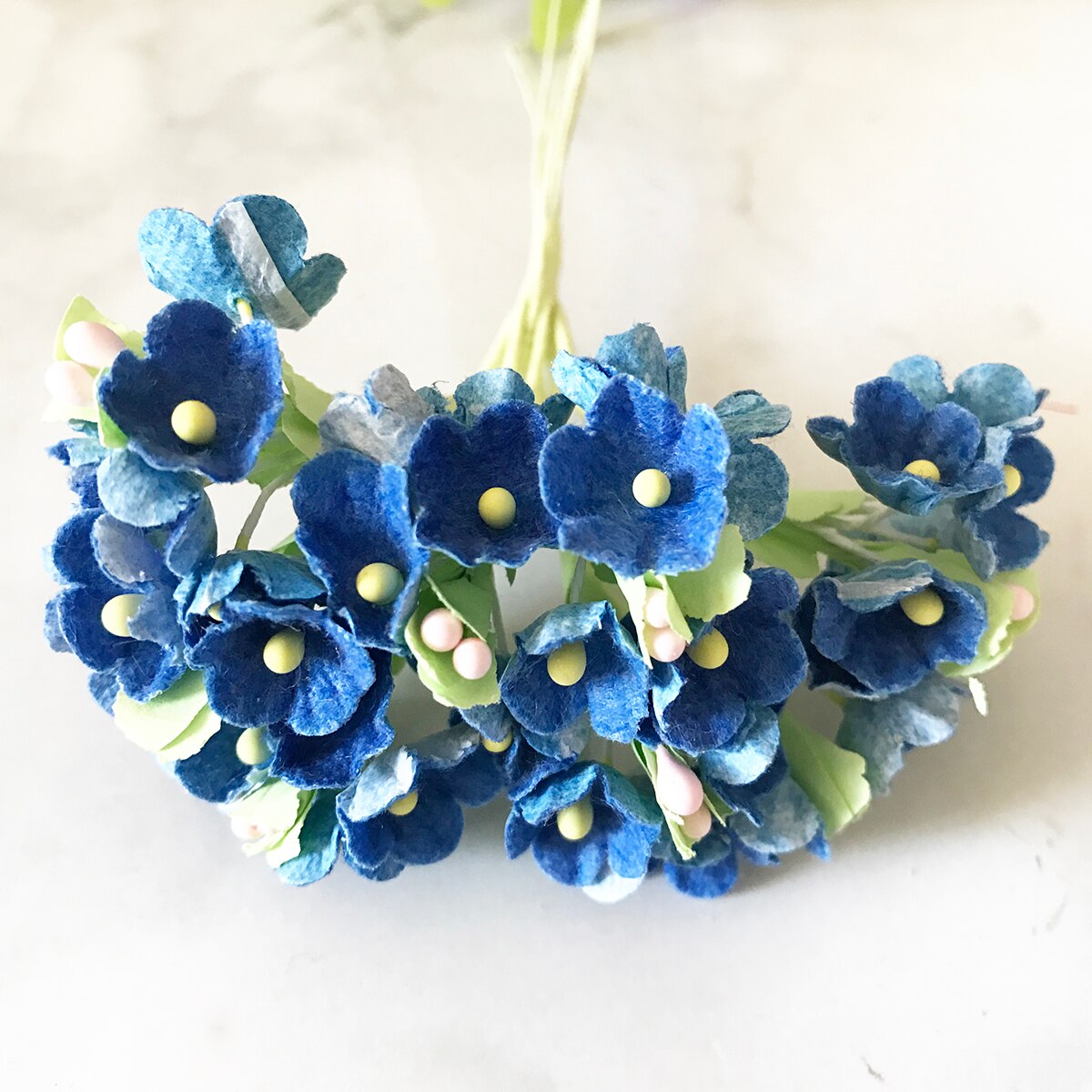 8 Stuks/40 Heads 1 Cm Mini Papieren Bloemen Rozen Boeket Kunstmatige Bloem Goedkope Bruiloft Decoratie Voor Scrapbooking Diy flores: 13