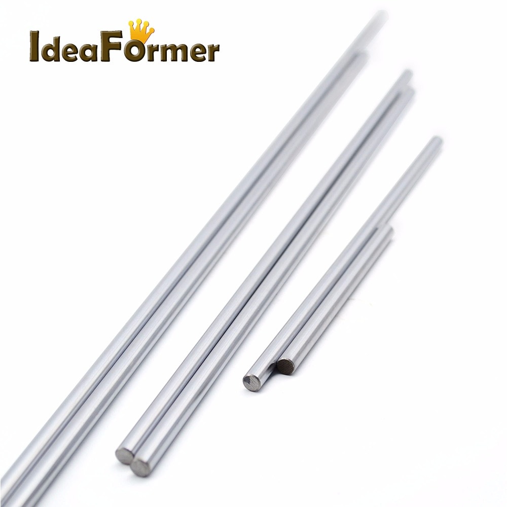 3D Printer Parts Smooth Shaft Rod Optical Axis Multiple Length Option 200 300 400 500mm CNC Chromed stainless steel Diameter 8mm