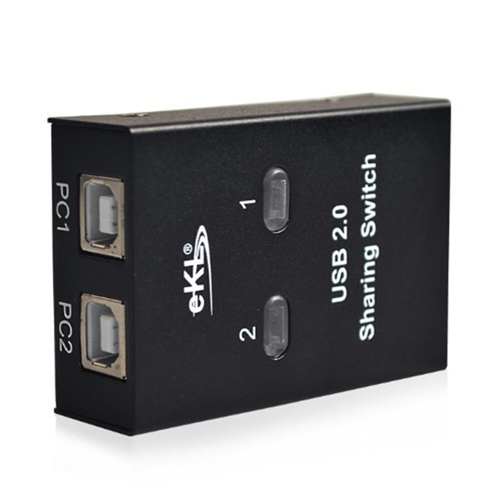 USB2.0 Splitter 2 in 1 out 3 Port 1080P Switch Selector Sharing Automatic Computer Peripherals Adapter For Office Multimedia