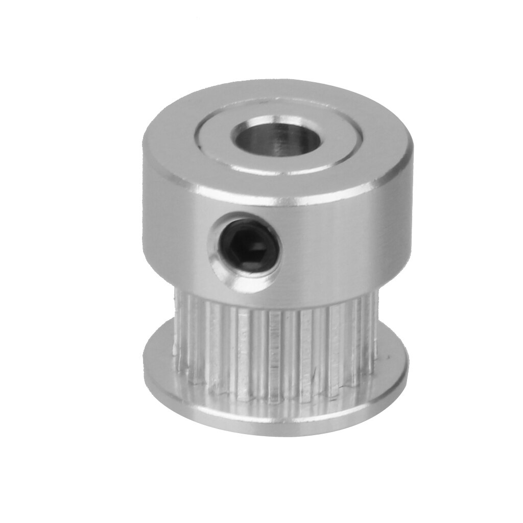 4pcs GT2 Pulley 20 Teeth Bore 5mm(2mm Pitch), Teeth Timing Gear (Alumium) For 2GT Belt Width 6mm For 3D printer parts