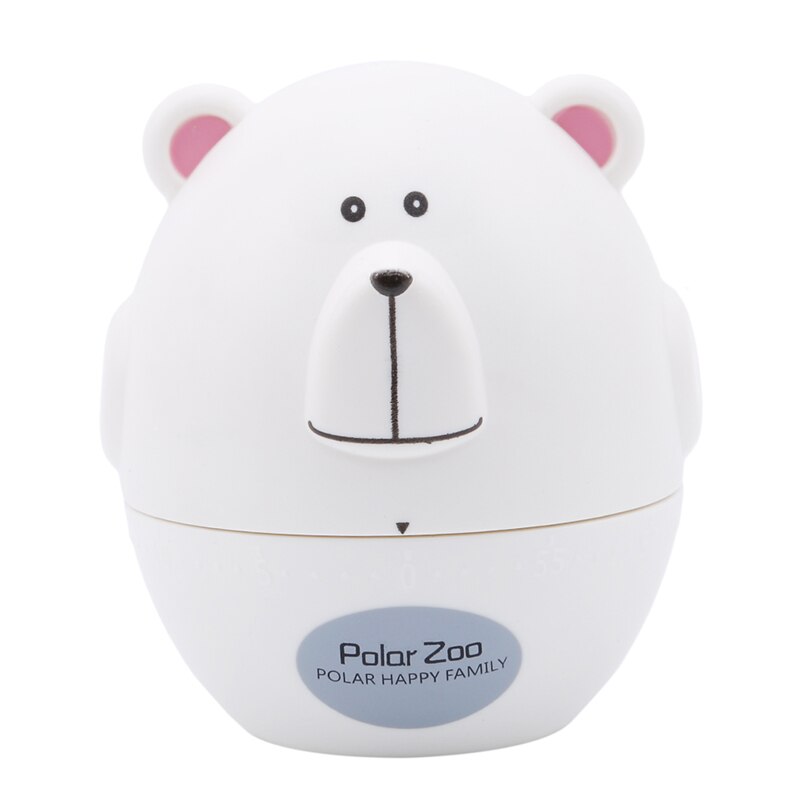 Leuke Kookwekker Cartoon Leuke Koken Klok Wekker Mechanische Home Decoraties: White bear