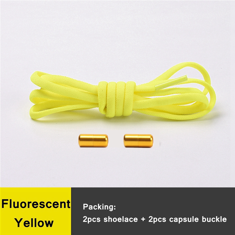 Elastic No Tie Shoelaces Semicircle Shoe Laces For Kids and Adult Metal Lock Sneakers Shoelace Boot Lazy Laces Shoe Strings