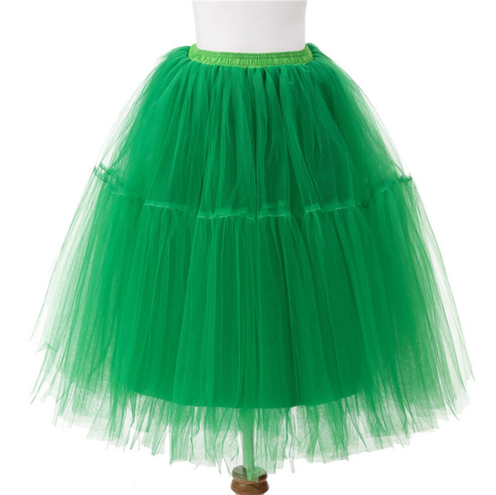 Linghe 50er Jahre Petticoat Kurz - Vintage Tüll Unterrock Rockabilly Swing Tutu