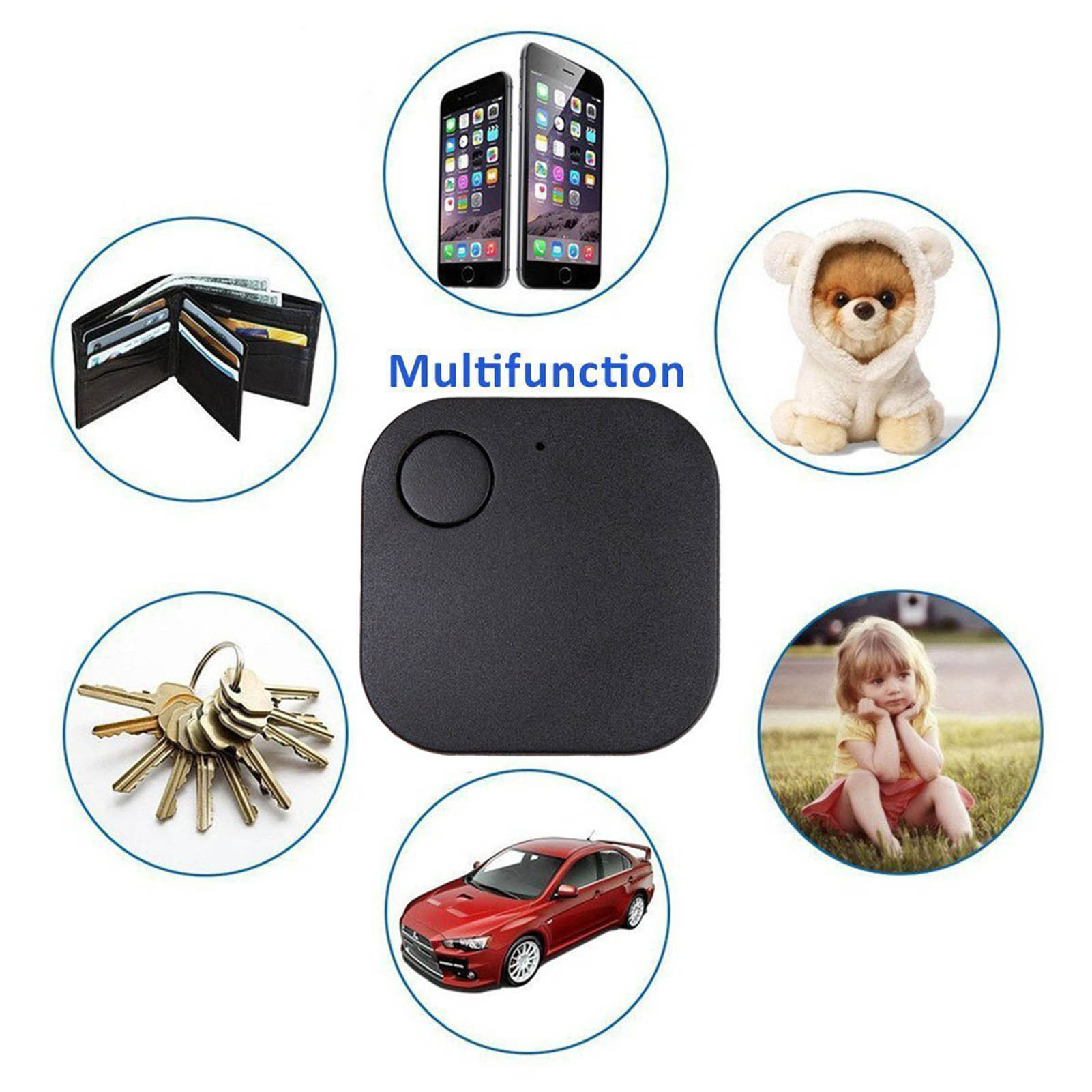 Mini Tracking Device Tag Key Child Finder Pet Tracker Location Tracker Smart Tracker Vehicle Anti-lost
