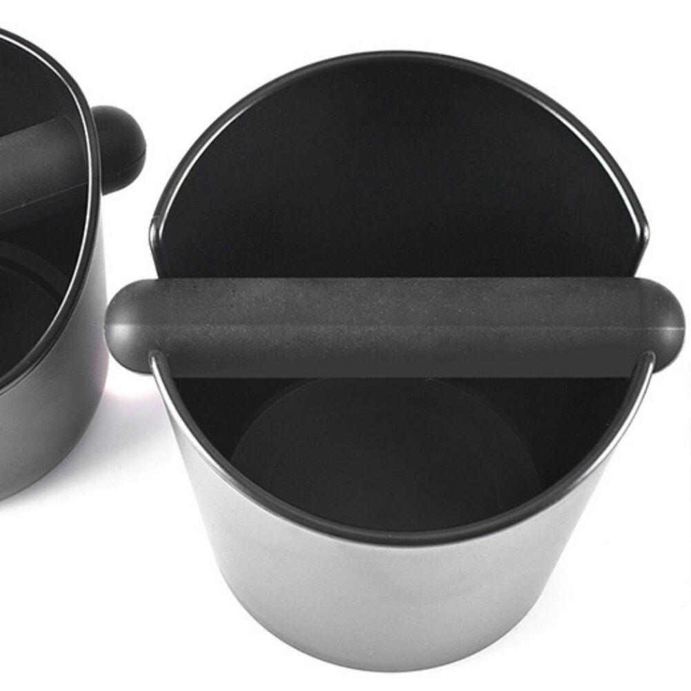 Coffee Knock Box, Espresso Knock Box, Dump Bin Espresso, Design Separato e Staccabile, con Asta Protettiva in Silicone e Cuscinetto Anti-scivolo, per Home Cafe