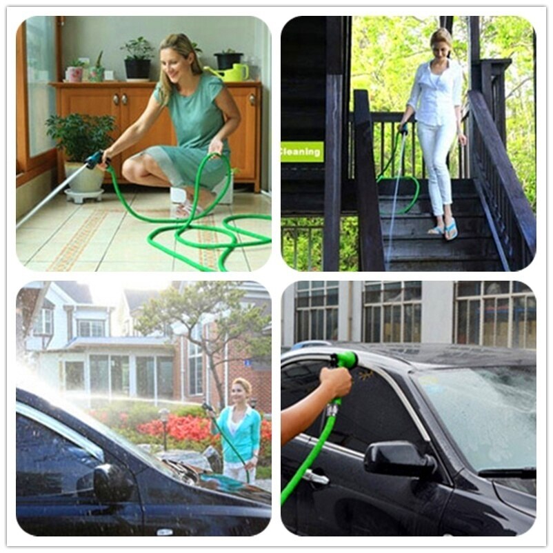 Autowasstraat sproeier tuinslang uitbreidbaar magische flexibele waterslang eu-slang plastic slangen buis met spuitpistool voor het bewateren