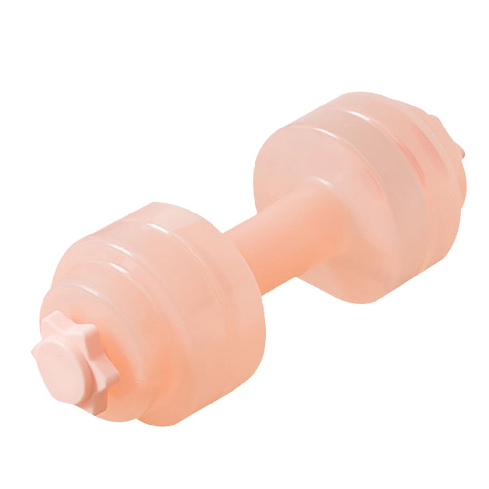 Bærbar vannfylling plast manual kvinner trening body building fitness verktøy: Rosa