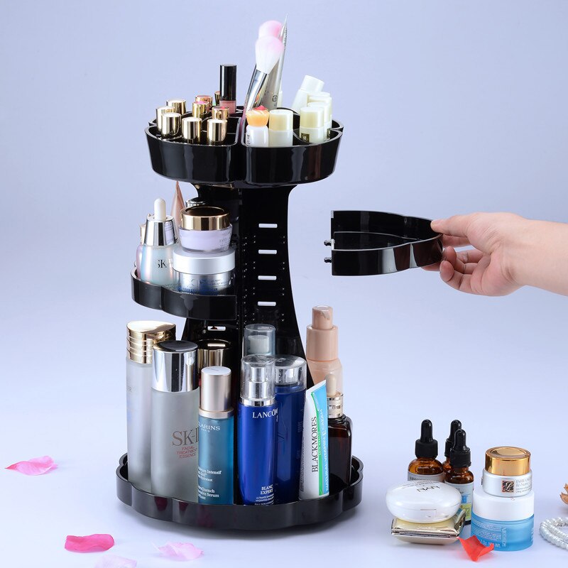 360 Graden Rotatie Make Up Organizer Opbergdoos Acryl Make Up Organizer Cosmetische Organizer Verstelbare Make Up Display