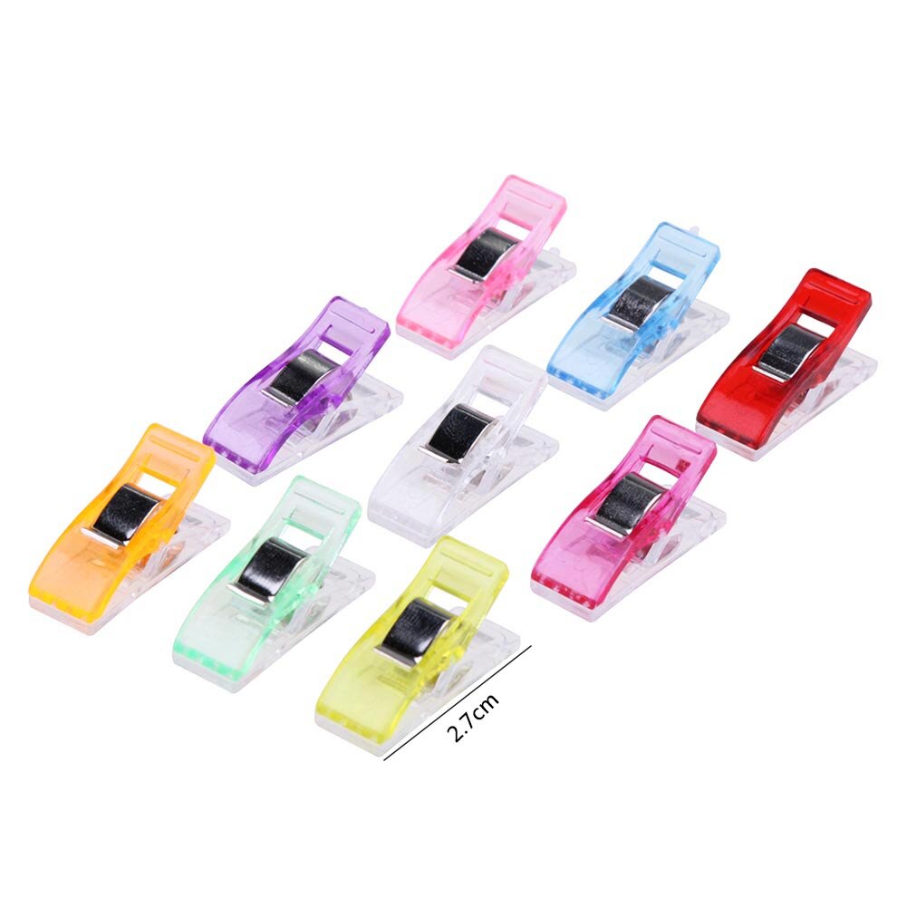 Supporto per clip in plastica 50 pezzi misto per tessuto patchwork fai-da-te trapuntatura artigianale cucito clip per maglieria forniture per ufficio a casa clip colorata: 50pezzi