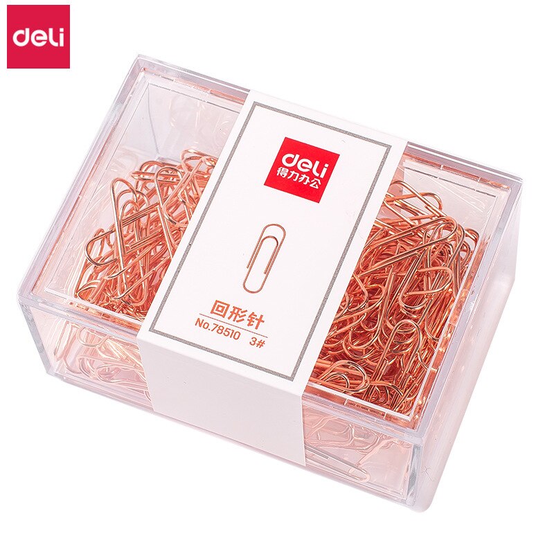 Deli-Clips de Metal de , suministros de oficina dorados, bonitos artículos de papelería escolares, , 800 Uds.