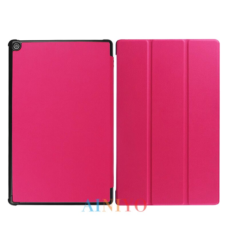Pokrowiec na Amazon New Fire HD10 2019 pokrowiec na Tablet Funda na ogień HD 10 2017 pokrowiec Slim magnetyczny składany statyw Shell + film długopis stylus: rosered-MBZ