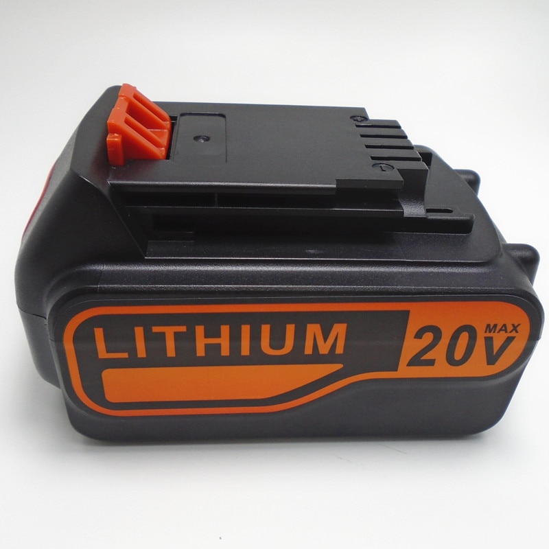 Bateria de íon de lítio recarregável, bateria us 20v 5000mah para decoração preta furadeira elétrica sem fio 1118l lb20 lbx20 lbxr20