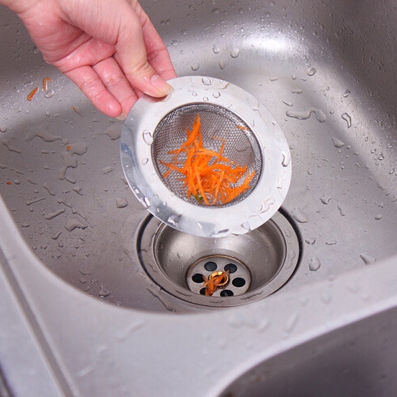 1pc rustfrit stål vaskesil hjem køkken badeværelse brusebad vask dræner dække vask dørslag kloak metal wire hårfilter
