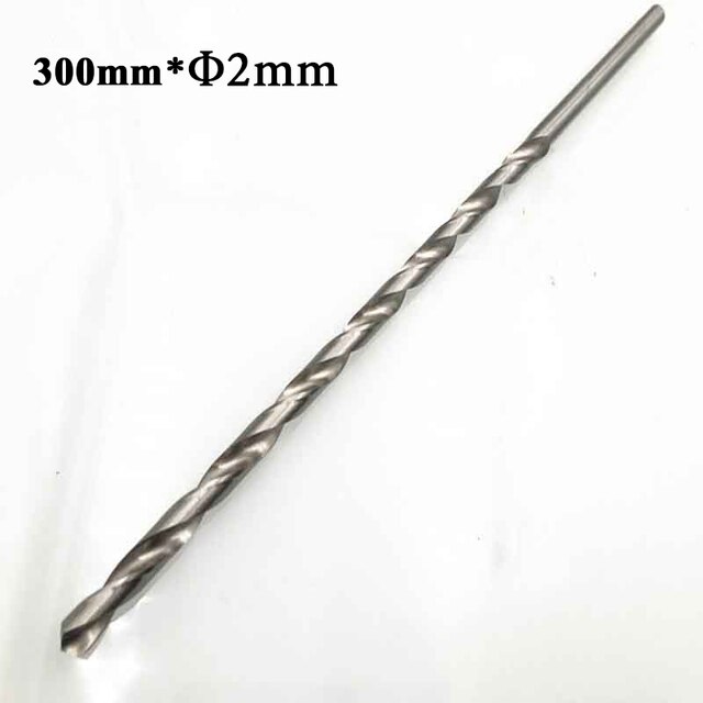 160mm-300mm Extra Lange HSS Gerade 2-6mm Schaft Bohrer Für Holzbearbeitung Lochsäge Bohren kit Für Viele Elektrische Bohrer: 300MM 2MM