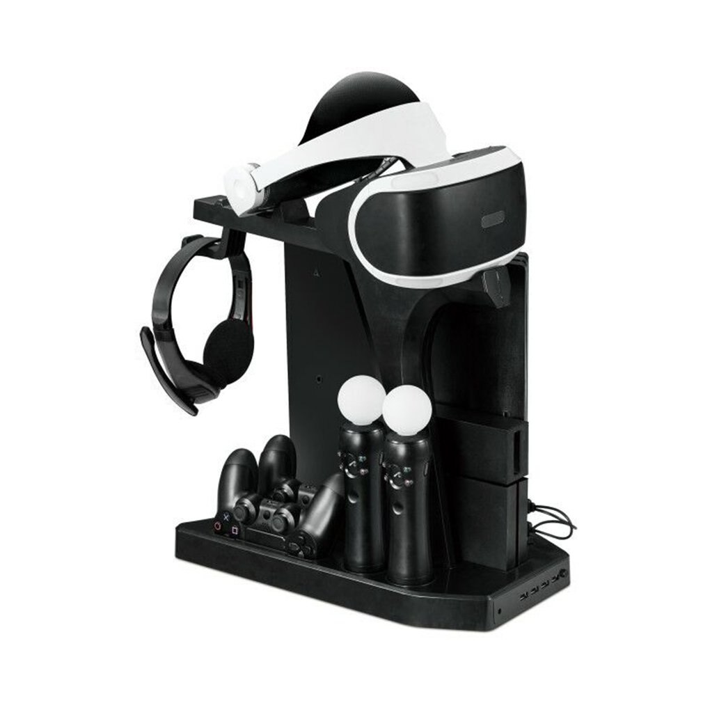 KJH-soporte Vertical para mando, base de carga, enfriador para PS, Move, PS4 Slim, PS4 Pro, PSVR/PSVR2