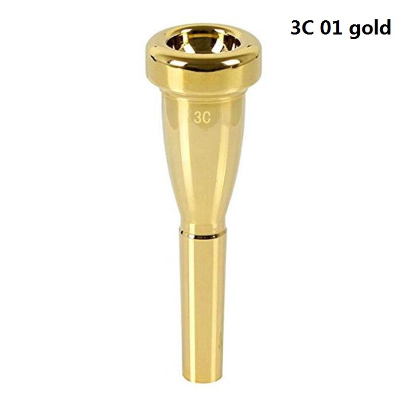 Trąbka usta trenażer siłowy żelazko ustnik srebrny na saksofon róg puzon tuba francuski róg akcesoria: 3C 01 złoto