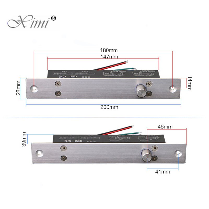 DC12V Fail-Safe Mode Electric Bolt Lock for Access Control Or Video Door Phone Intercom System Low Temperature Bolt Lock.