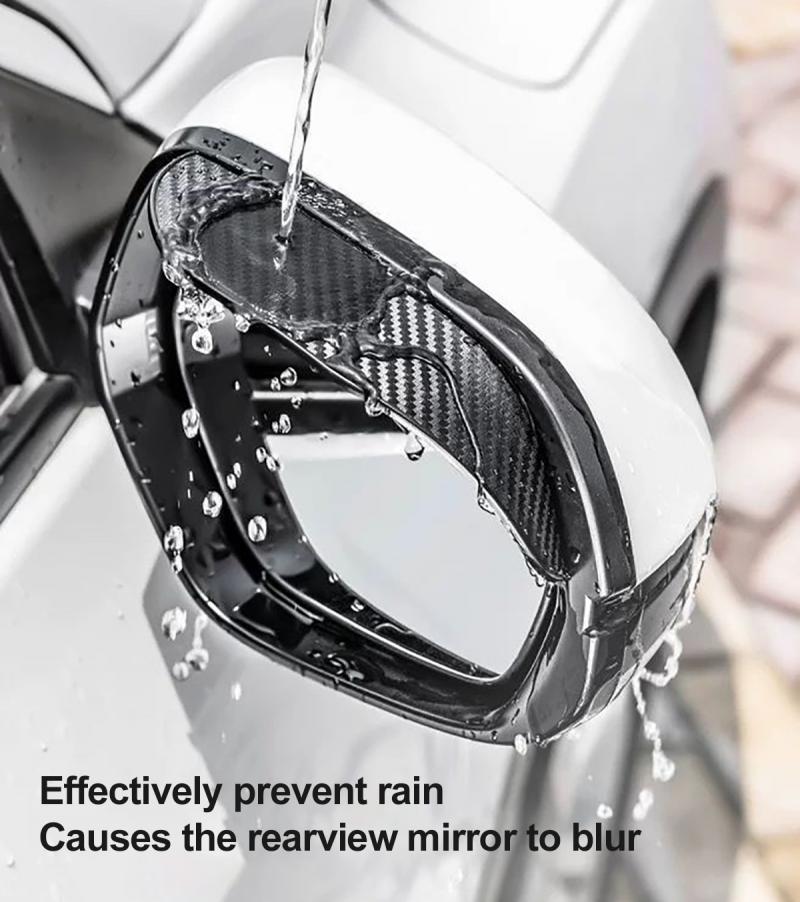 Koolstofvezel Auto Achteruitkijkspiegel Sticker Regenkap Guard Achteruitkijkspiegels Rain Shade Regenbestendig Wenkbrauw Cover Auto Accessoires