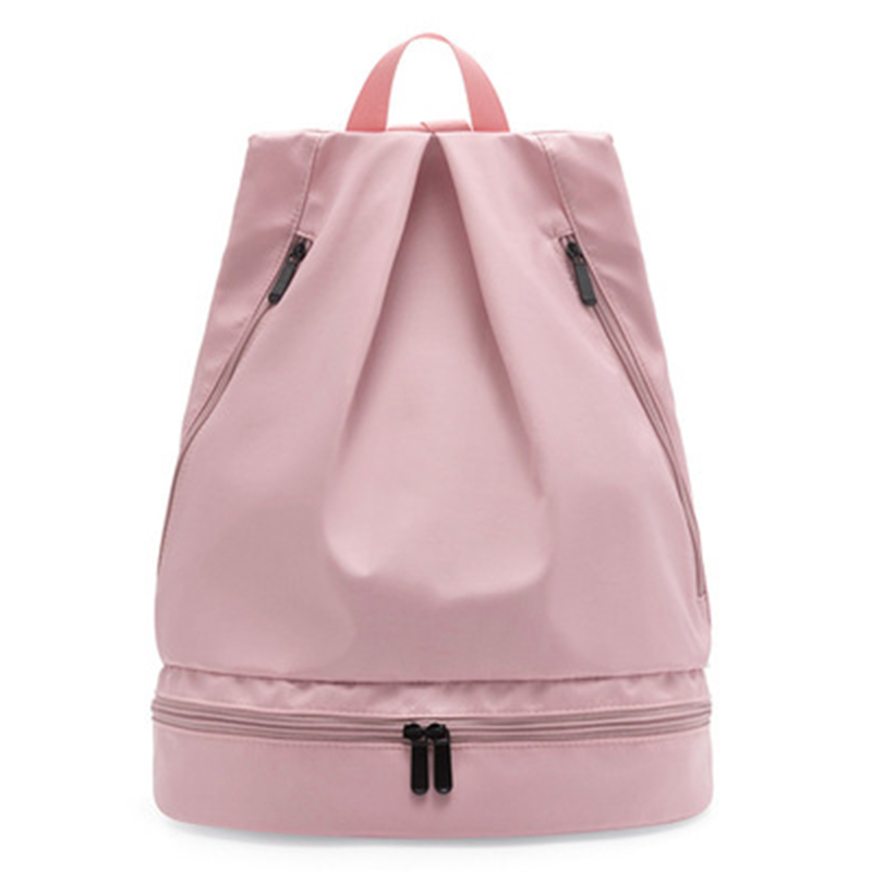 Vedenpitävä matkakassi koripallojalkapallopussi vaelluskiipeilyreppu märkä ja kuiva erottelu kuntoilulaukku uimapussi: Beige