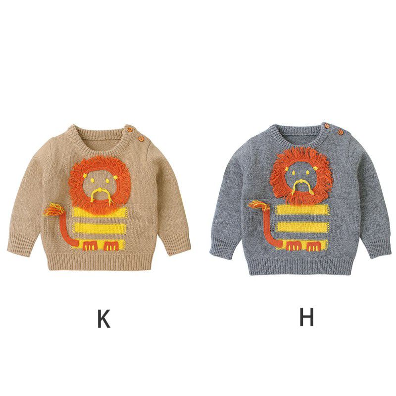 Cx-crianças outono bebê menino menina dos desenhos animados animal impressão camisola casual outerwear casaco roupas