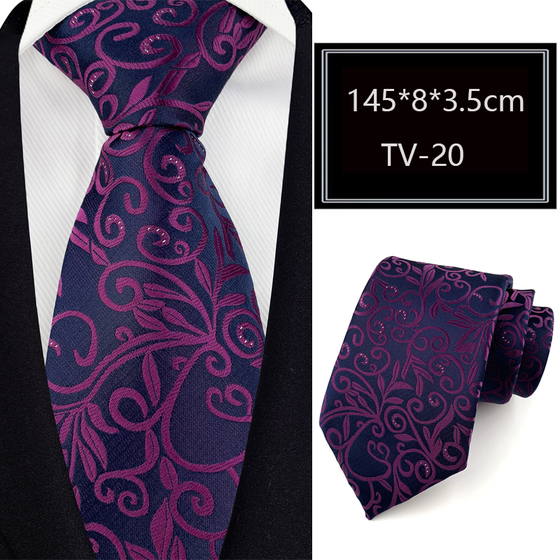 8CM Mens Necktie Stripes Floral Ties For Man Groom Jacquard Woven Neck Tie For Business Wedding Party: Emerald Green