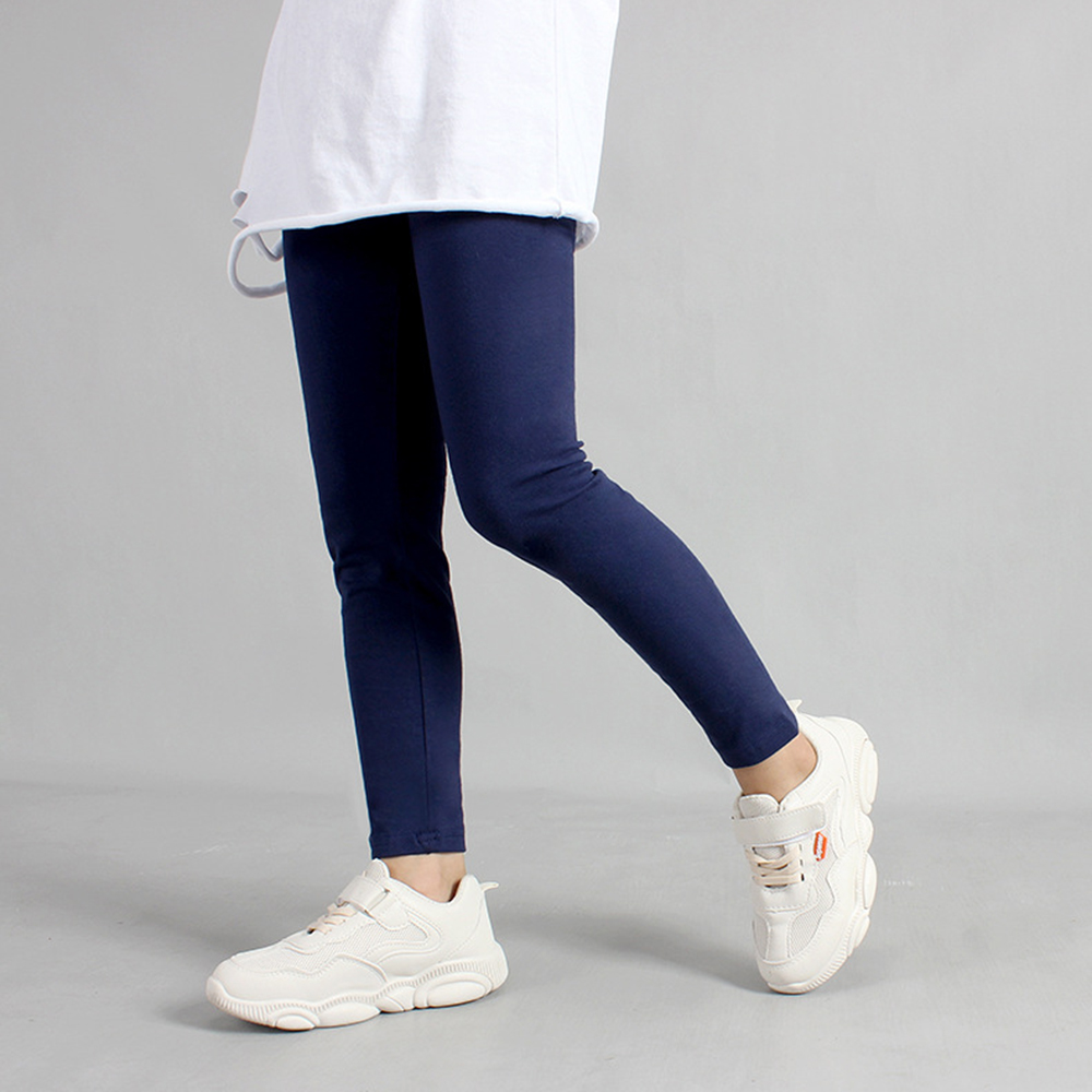 Patpat Zomer Lente En Herfst Modieuze Solid Leggings Broek Voor Meisjes Grote Kinderkleding Kinderen Meisje Bodems