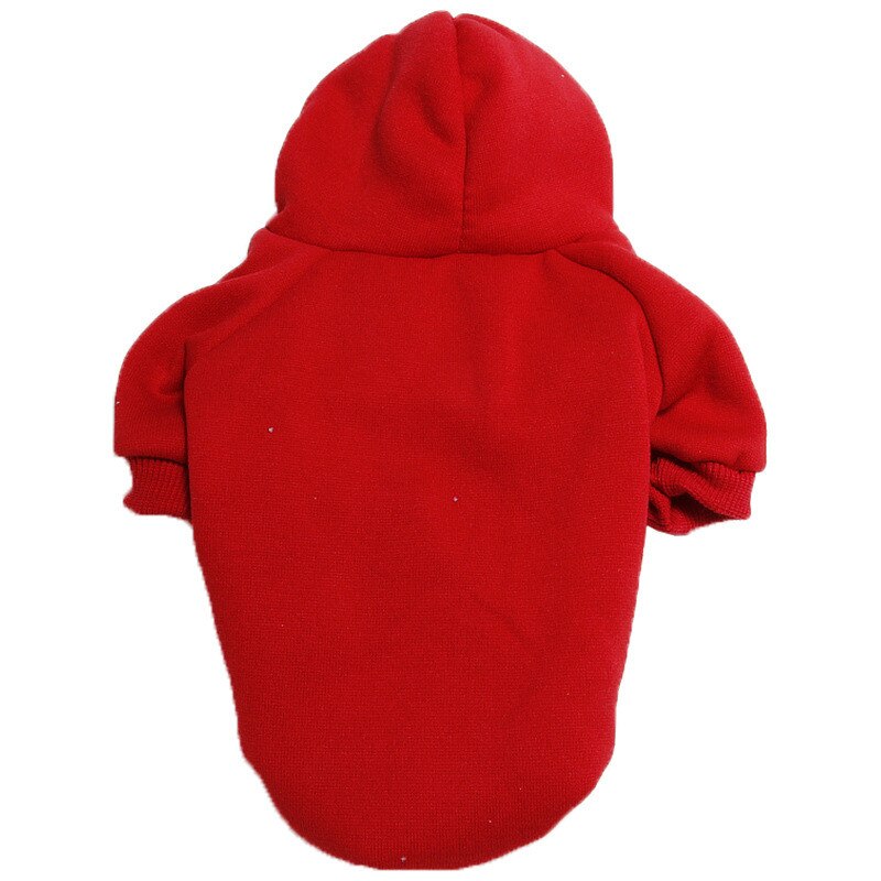chien sweats à capuche vêtements pour animaux de compagnie pour petits chiens chiot manteau vestes sweat pour Chihuahua chien chat Costume coton tenues pour animaux de compagnie: Rouge / S