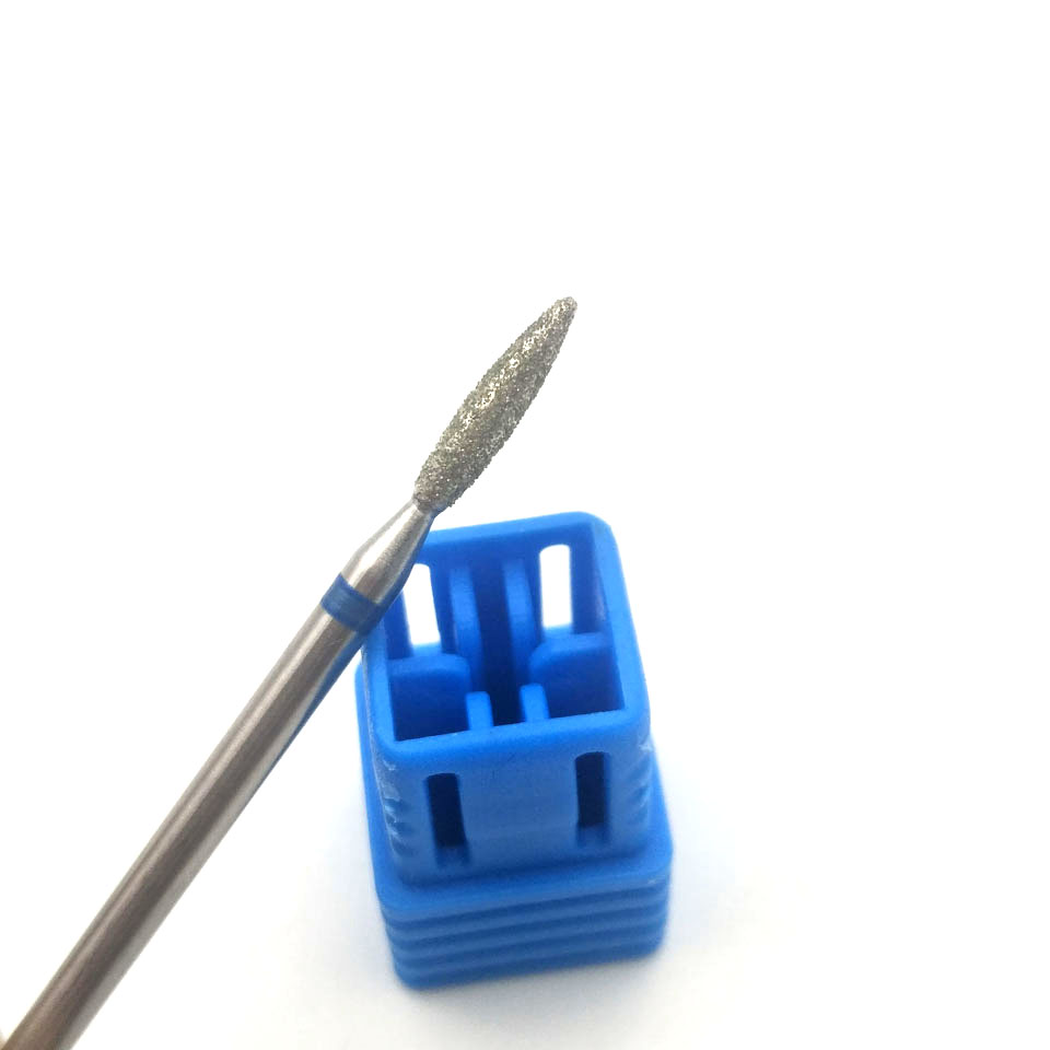 HYTOOS stożek diamentowe wiertło robić paznokci 3/32 "obrotowy rzep manicure frezy narzędzia robić Pedicure akcesoria robić wiertarki elektrycznej paznokci młyn-H0210D