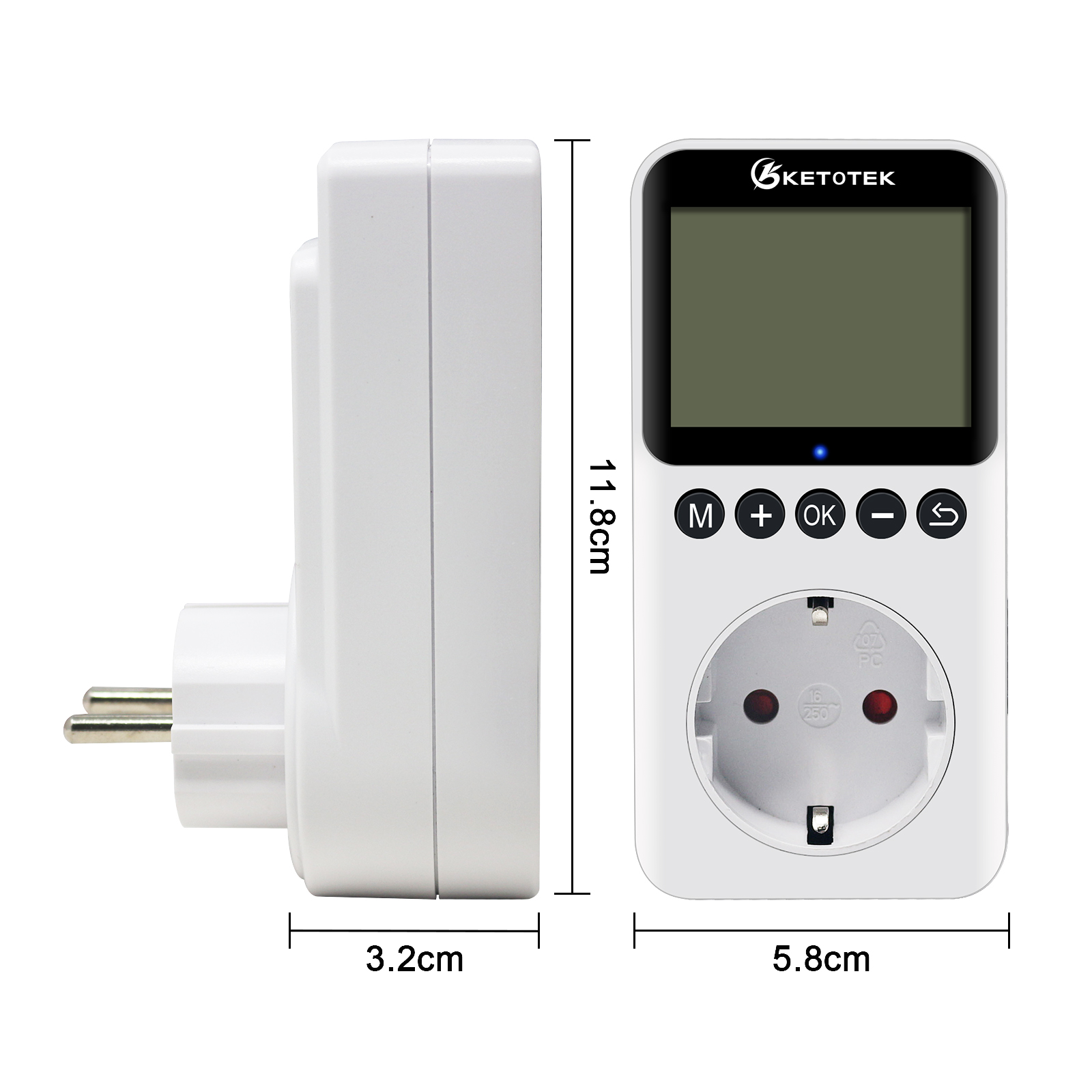 Digital Timer Switch Socket Kitchen Timer Outlet Programmable Timing Socket Control 220V EU US UK Plug With Backlight
