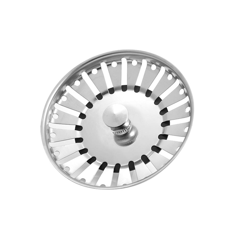 Gootsteenzeefje Plug Aanrecht Afval Zeef Rvs Zeef Plug voor Keuken/Badkamer voor UK Wastafels 79-81-84mm