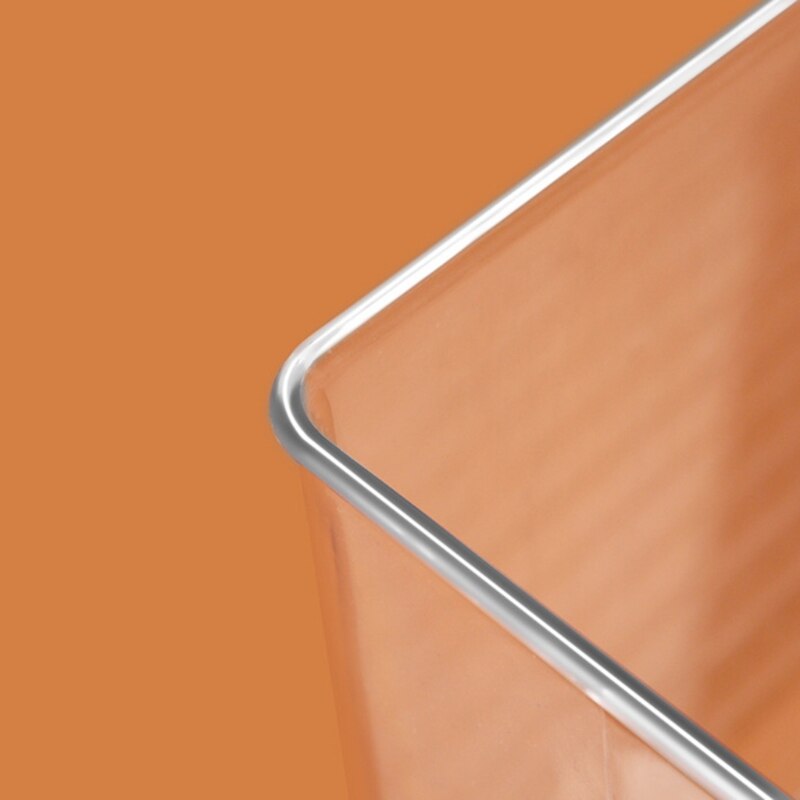 Plastic Food Storage Container with Side Handle Refrigerator Storage Basket L9CC