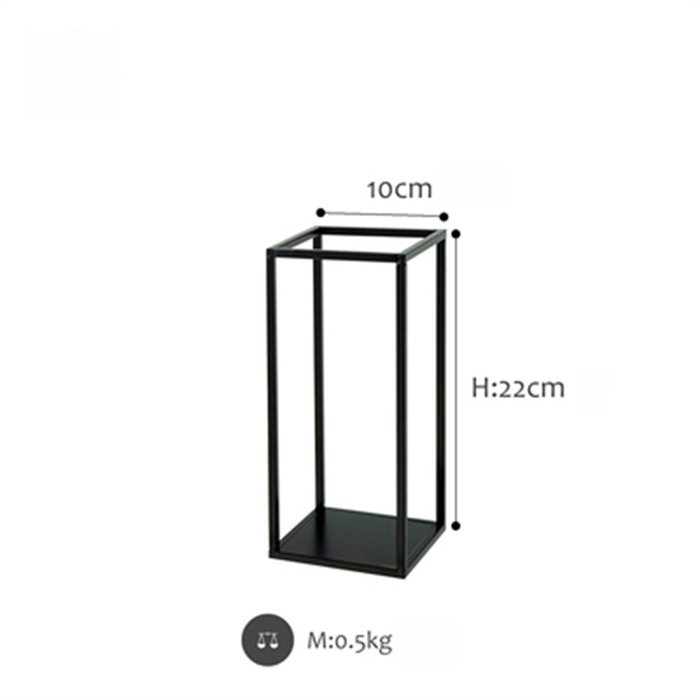 Luxury Storage Racks Geometry Tray Kitchen Bathroom Decorations Storage Tools Accessories 3 Tiers Iron Frame Perfume Holders: B-medium