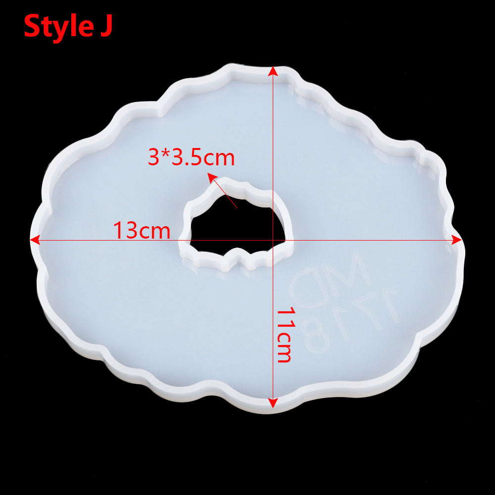 Transparent Fluid Arts Round Petri Dish Silicone Mold Round Coaster Epoxy Resin Art Supplies Make Your Own Coaster Resin Molds: Style J