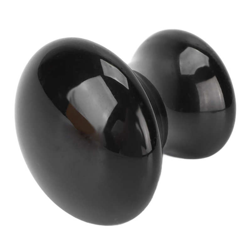 Obsidian Massage Tool Acupuncture Points Stone Guasha Scraping Stone for Meditation SPA Relaxing