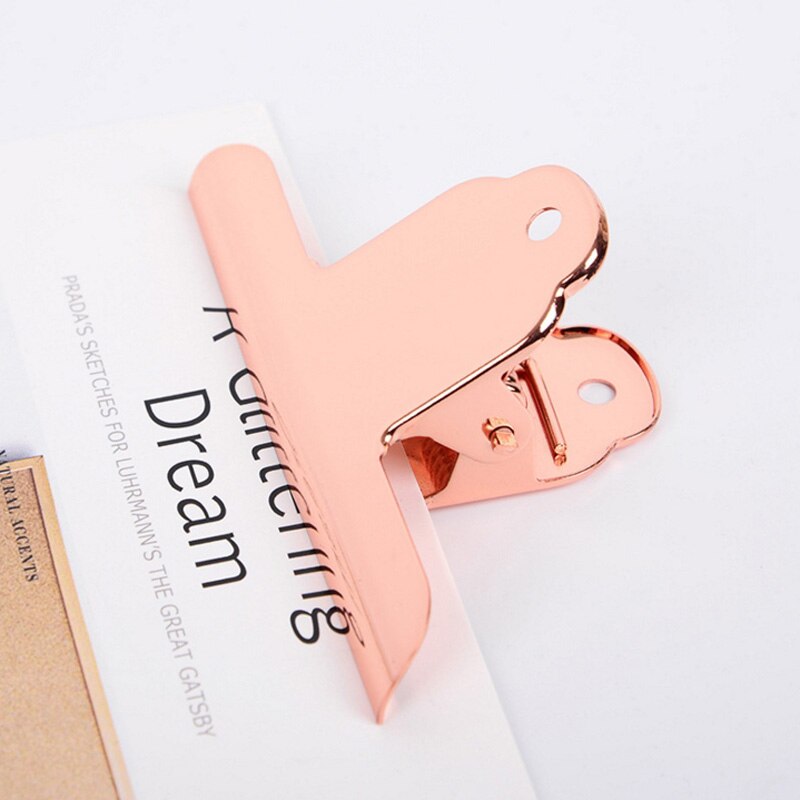 2 Colors /Lot Stainless Steel Binder Paper Clip Metal Electroplated Clamp Spring Clip Office & School Supplies Stationery