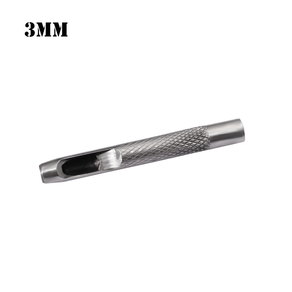 1pc Handmade Belt Punching Leather Hole Punch Hollow Drilling Tools Leather Handicraft Puncher Set Leather Tool: 3mm