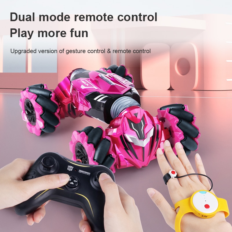 Dual Mode Afstandsbediening Auto Stunt Rc Auto Drift Gebaar Sensing Draaien Drift Voertuig Speelgoed Xmas Voor Jongens kids