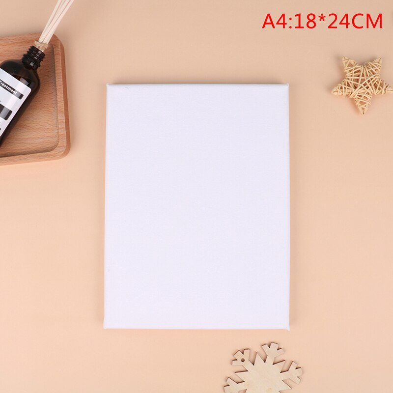 Cadre de planche de bois pour peinture à l'huile, 1 pièce, peinture acrylique à l'huile primaire, toile d'artiste carrée blanche vierge pour toile: 4