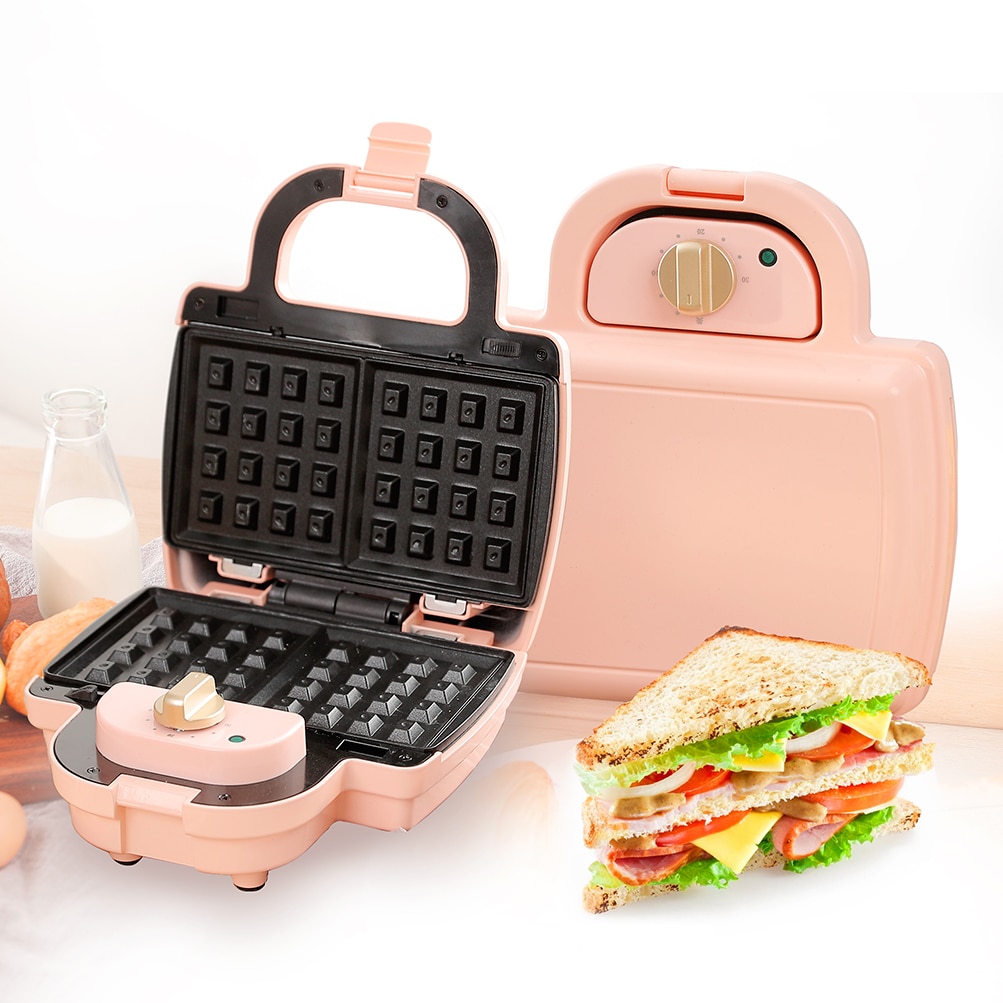 Electric Cooking Multi Sandwich Maker Grill Detachable Snack Maker multi-function sandwich maker waffle maker pink