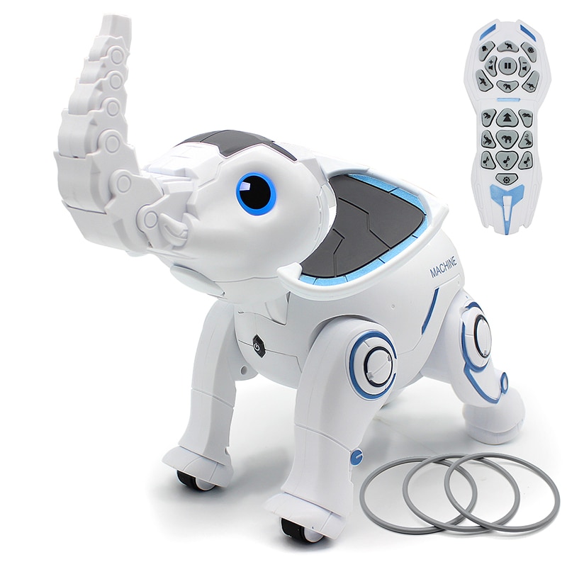 Wireless Remote Control Elephant Robot Interactive Children Toy Singing Dancing Elephant Robot Toy Early Education Toy For Kids