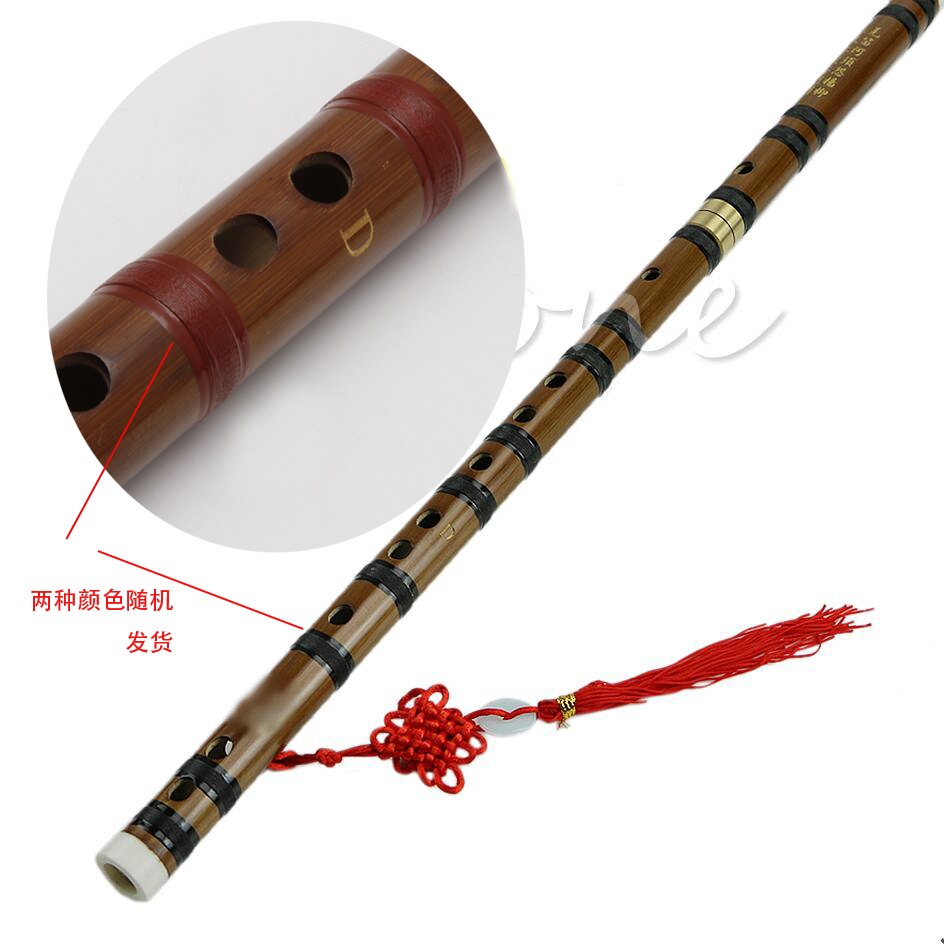 1pc traditionelle kinesiske musikinstrumenter håndlavet bambusfløjte i d-tone