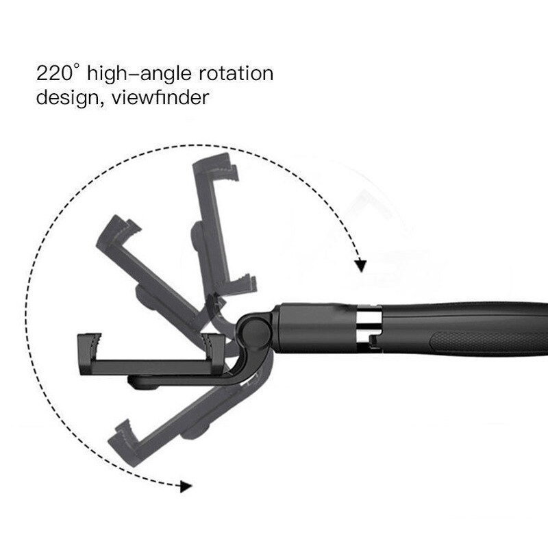Bluetooth Selfie Stick Tripod - Extendable 185mm Folded Length - Remote Shutter - Phone Holder